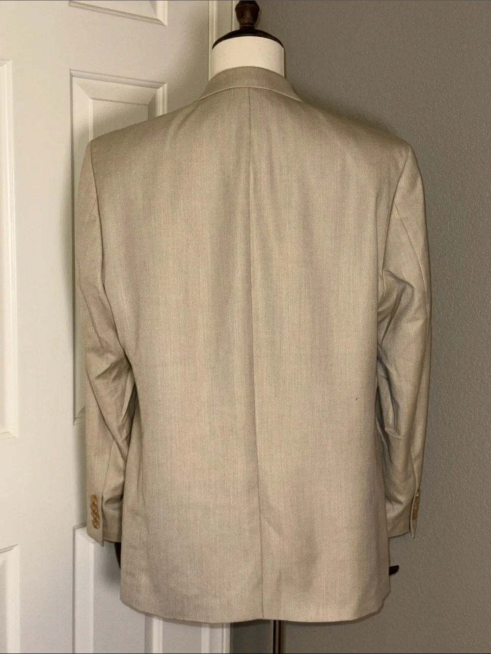 Ralph Lauren Men's Light Beige Two-Button Sport Coat Blazer